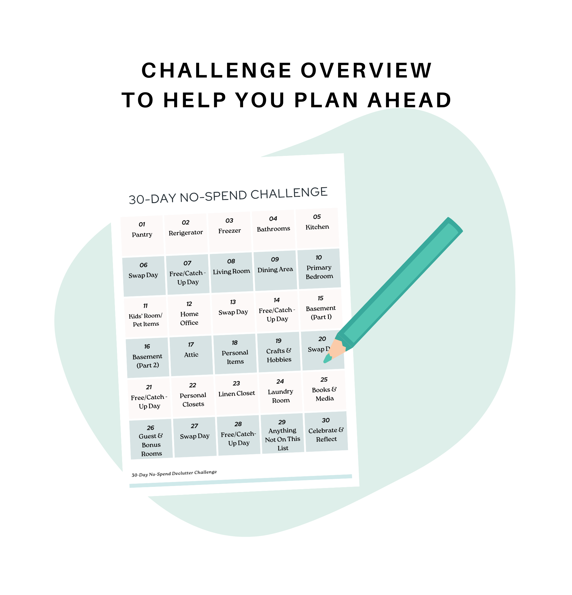 30-Day No-Spend Declutter Challenge