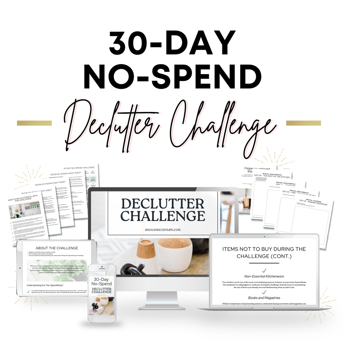 30-Day No-Spend Declutter Challenge