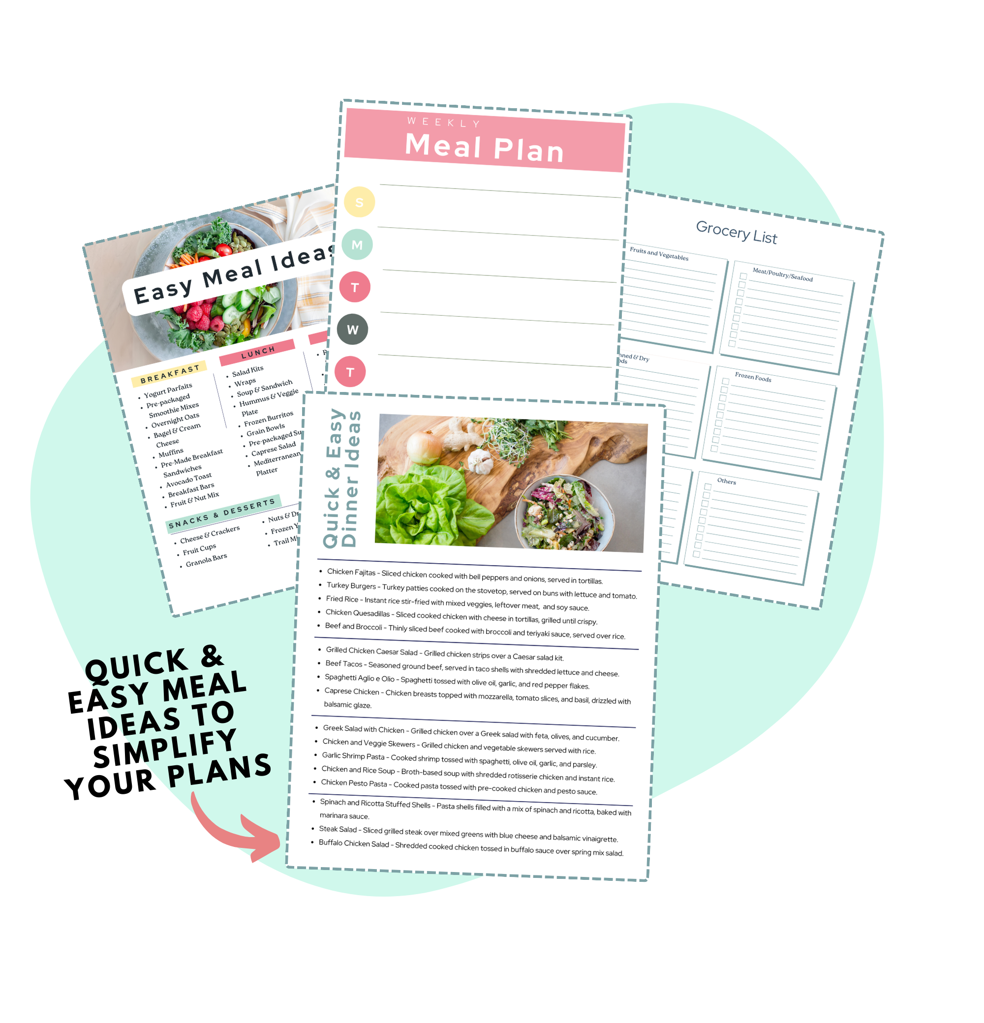 Meal Planning Printables for Families