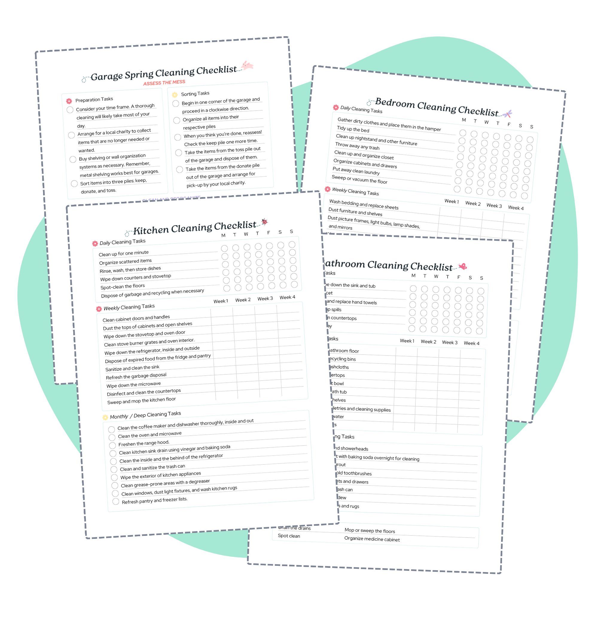 Pretty Spring Cleaning Checklist
