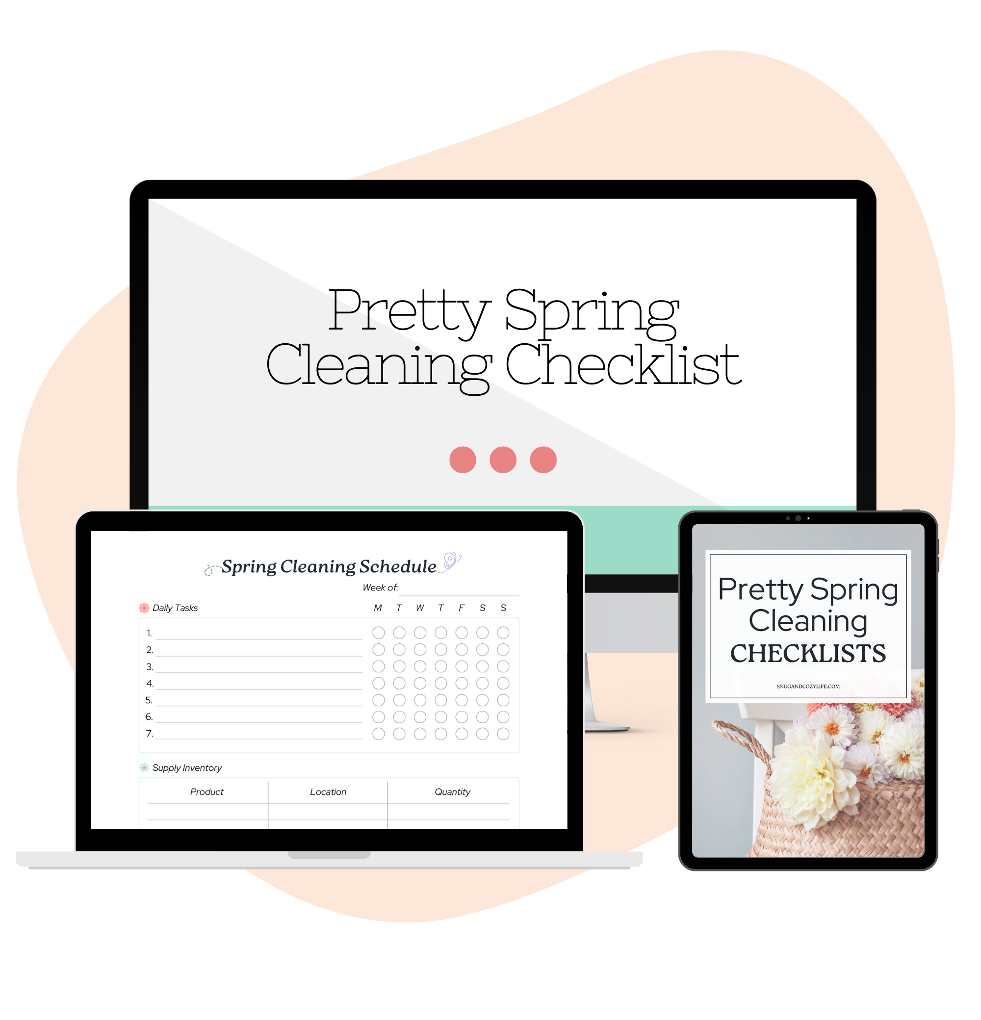 Pretty Spring Cleaning Checklist