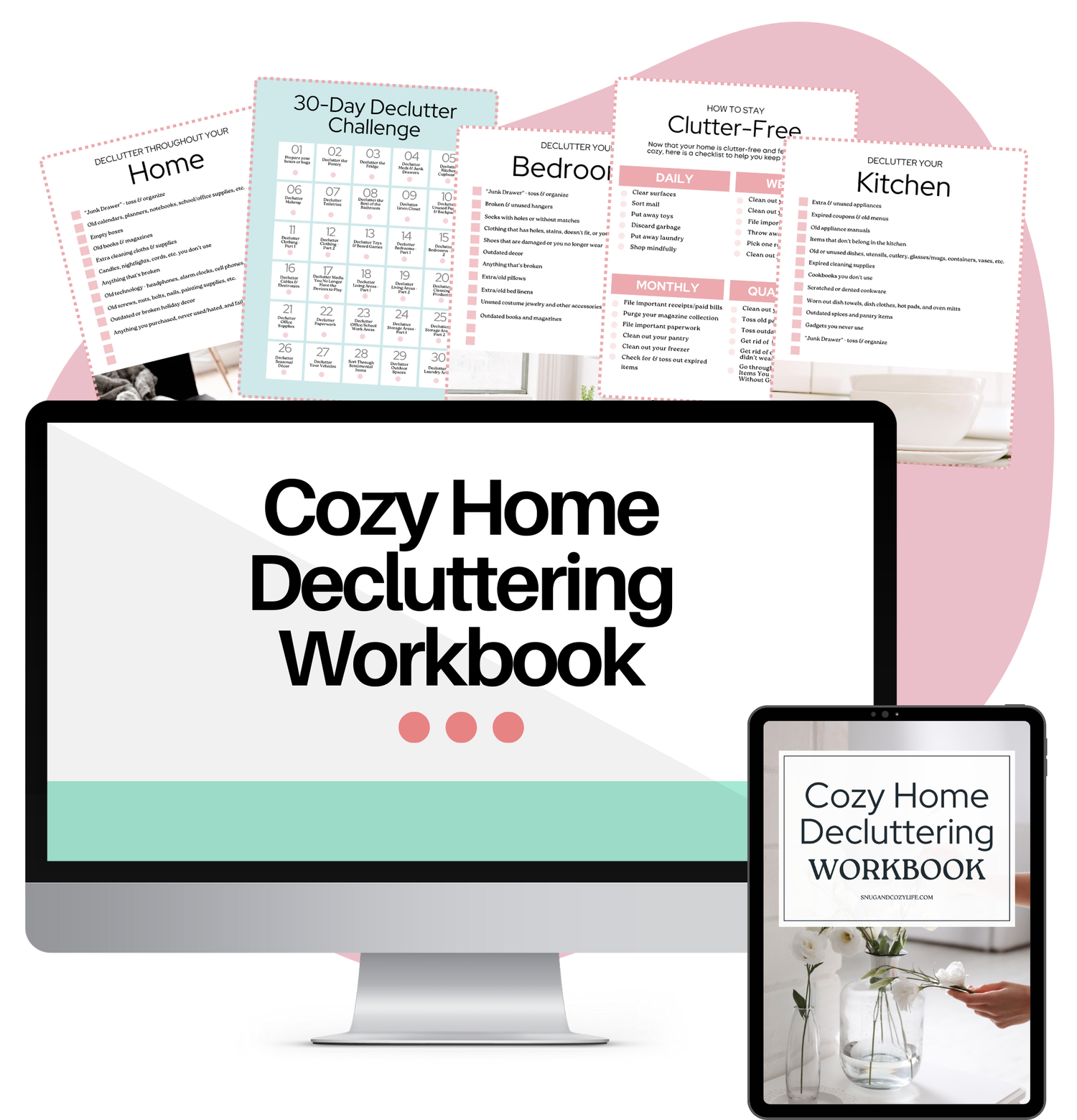 Cozy Home Decluttering Guide &amp; Workbook
