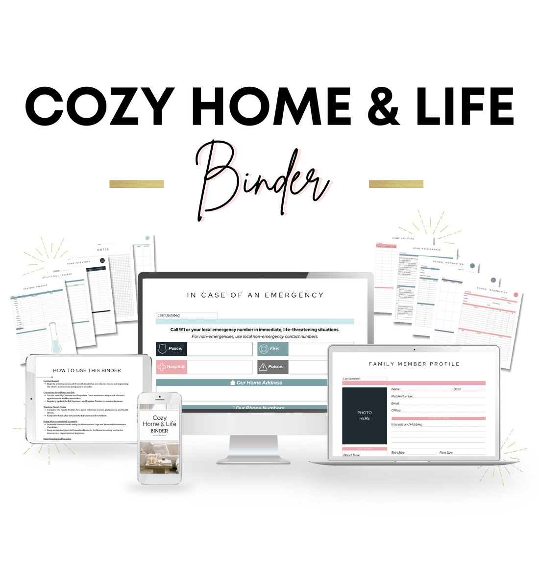 Cozy Home &amp; Life Binder