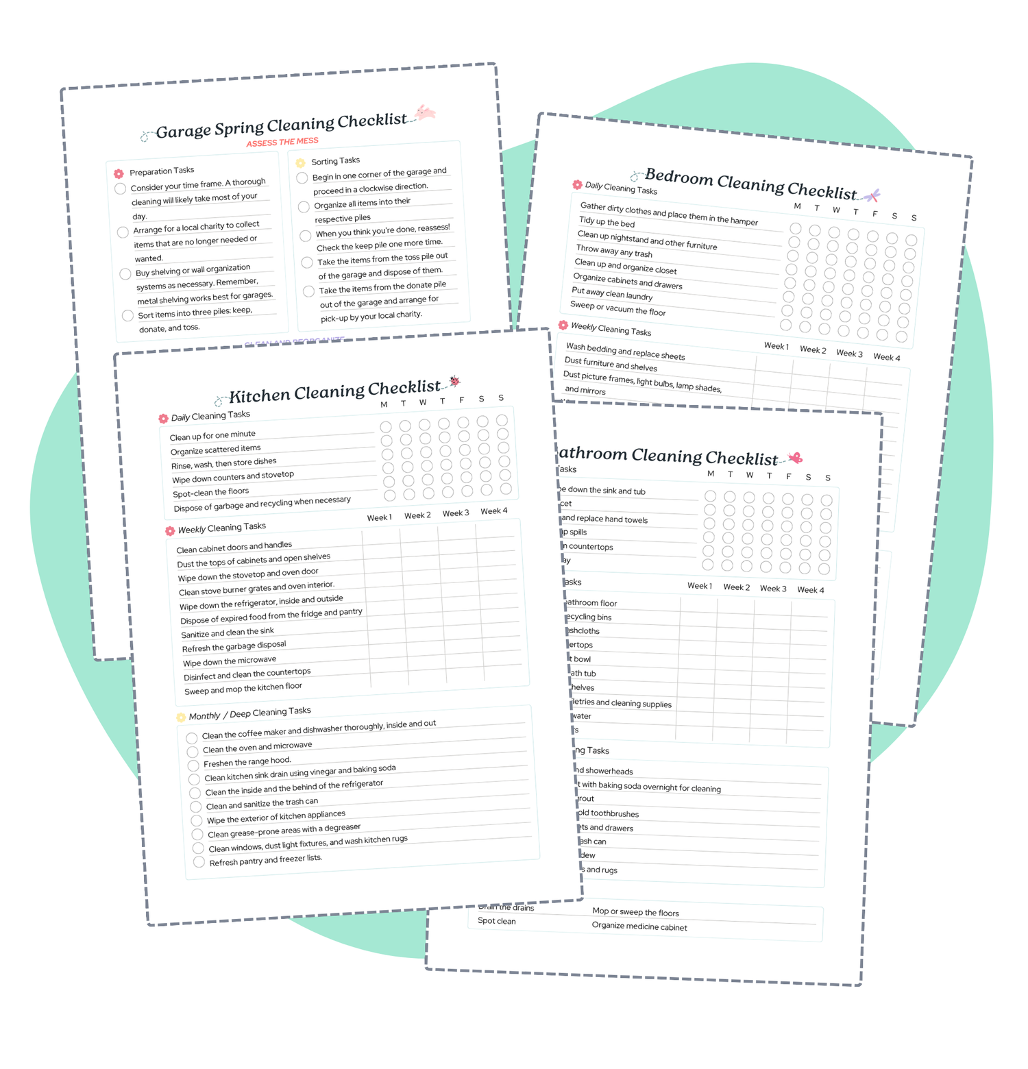 Pretty Spring Cleaning Checklist