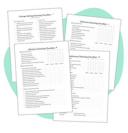 Pretty Spring Cleaning Checklist